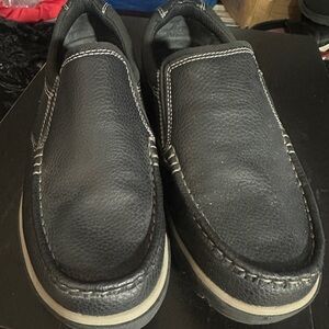 Men’s 9.5W Dr. Scholl's MANORY 20 Black Slip On Advanced Comfort Casual Shoe